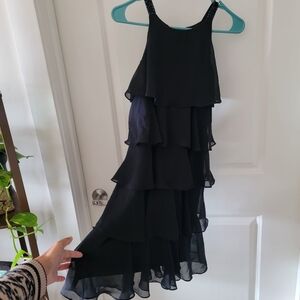Final✅️ Great Condition Elegant Black Layered Dress